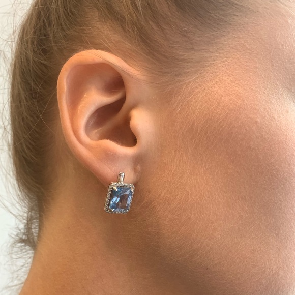 Sky Blue Topaz Sterling Silver 925 CZ - Picture 6 of 6